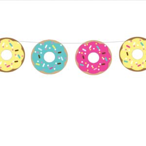 Donut Garland, Donut Banner, Donut Birthday Banner