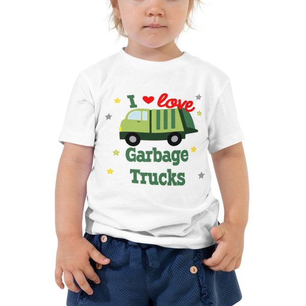 Garbage Truck Shirt, Garbage Truck Birthday, Toddler Short Sleeve Tee - Image 2