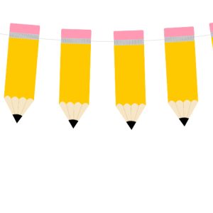 PENCIL Garland, Pencil Banner, Pencil Party Supplies, Teacher Gift, Photo Prop