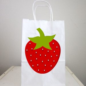 Strawberry Goody Bags, Strawberry Favor Bags, Strawberry Gift Bags, Strawberry Goodie Bags, Strawberry Party
