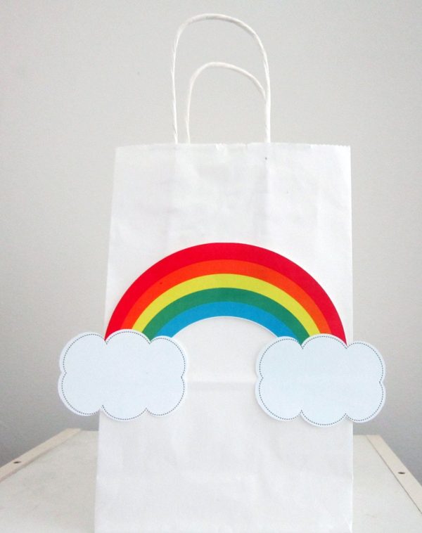 Rainbow Cake Topper - Centerpiece Stick