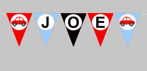Car Cupcake Toppers, Red Car, Black Car, Blue Car - Image 3