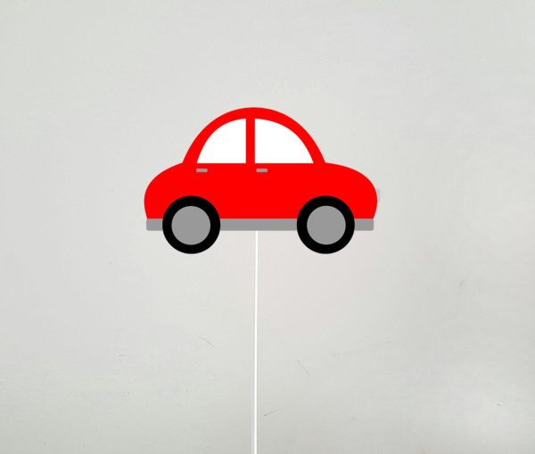 Car Banner, Car Pendant Banner, Red Car Banner, Red Car Birthday, Red Car Decorations