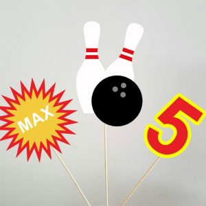 Bowling Centerpieces, Bowling Birthday Centerpieces, Bowling Party Centerpieces