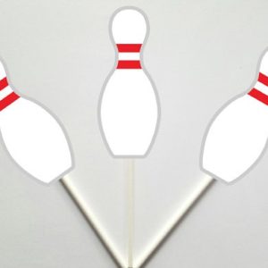 Bowling Cupcake Toppers