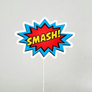 Smash Cake Topper, Superhero Cake Topper