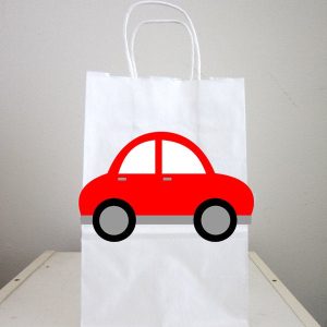 Red Car Goody Bags, Car Favor Bags, Car Gift Bags, Car Birthday, Car Party Bags