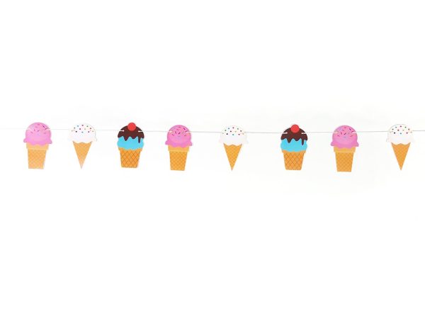 Ice Cream Garland, Ice Cream Banner