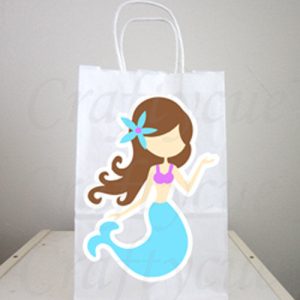 Mermaid Goody Bags, Mermaid Gift Bags, Mermaid Favor Bags, Mermaid Party Bags, Mermaid Favors