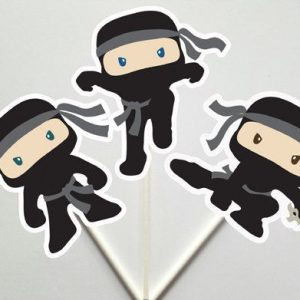 Ninja Cupcake Toppers (4817817A)