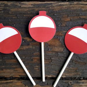 Fishing Bobber Cupcake Toppers, Fishing Cupcake Toppers, Fishing Birthday, Fishing Party, Fishing Baby Shower