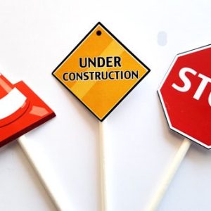 Construction Cupcake Toppers, Construction Party Cupcake Toppers, Construction Sign Cupcake Toppers (3517223P)