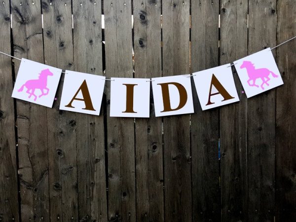 Horse Party Banner, Horse Party Garland