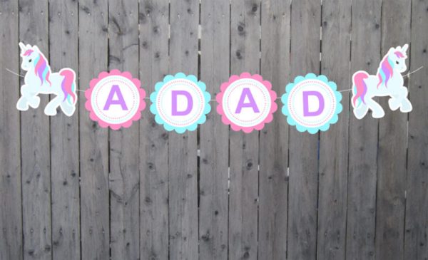 Unicorn Banner, Unicorn Garland, Unicorn Birthday, Unicorn Party, Unicorn Decorations, Unicorn Photo Prop