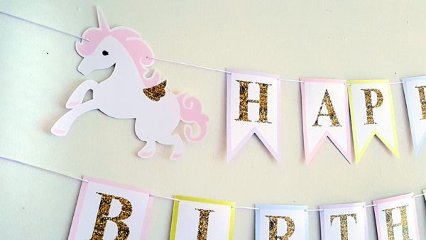 Unicorn Banner - Unicorn Party - Unicorn Backdrop - Unicorn Birthday Banner - Unicorn Decorations - Unicorn Garland