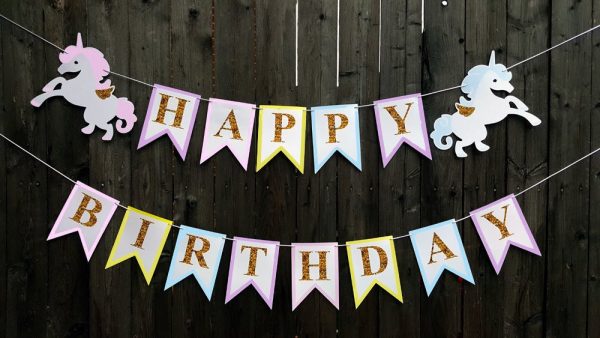Unicorn Banner - Unicorn Party - Unicorn Backdrop - Unicorn Birthday Banner - Unicorn Decorations - Unicorn Garland