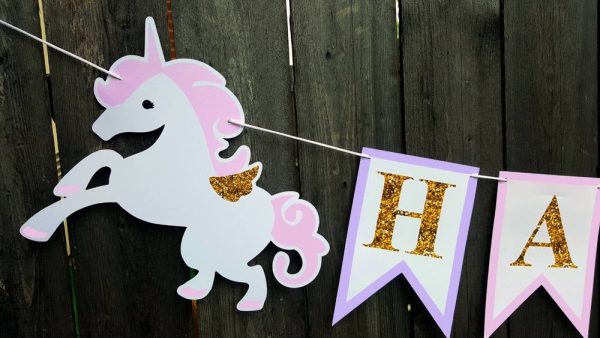 Unicorn Banner - Unicorn Party - Unicorn Backdrop - Unicorn Birthday Banner - Unicorn Decorations - Unicorn Garland