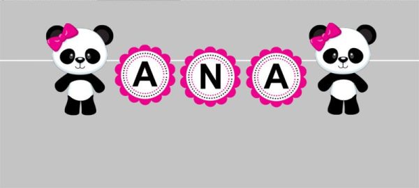 Panda Bear Banner - Panda Bear Birthday Banner, Panda Bear Baby Shower Banner
