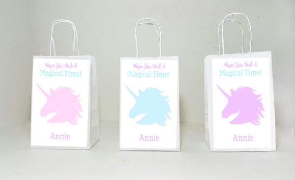 Unicorn Goody Bags, Unicorn Party Bags, Pastel Unicorn Favor Bags, Unicorn Party, Unicorn Birthday