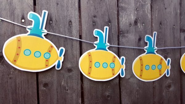 Submarine Birthday Invitation, Submarine Invitation