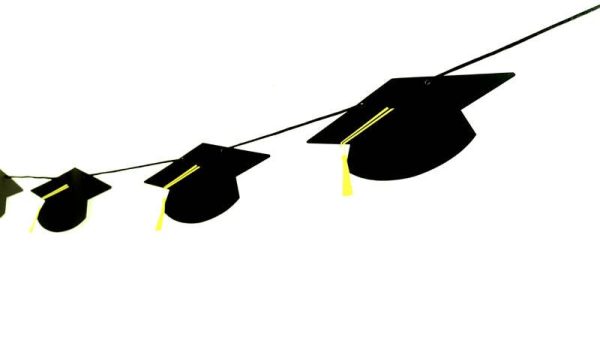 Graduation Garland, Graduation Banner, Graduation Cap Garland, Graduation Cap Banner, Graduation Party Decorations, Graduation Photo Prop