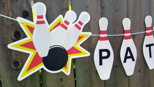 Bowling Banner, Bowling Party Banner, Bowling Birthday Banner, Bowling Party, Bowling Decorations, Bowling Strike Banner
