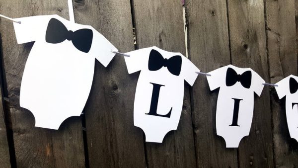 Little Man Banner, Little Man Birthday Banner, Little Man Birthday, Little Man Baby Shower, Bow Tie Banner, Little Man Decorations