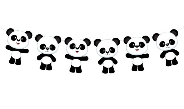 Panda Bear Banner - Panda Bear Birthday Banner, Panda Bear Baby Shower Banner