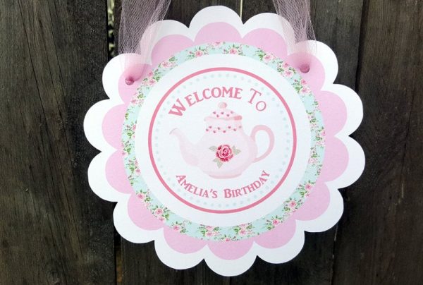 Tea Party Favor Tags, Tea Party Stickers, Tea Party Favors - Image 3