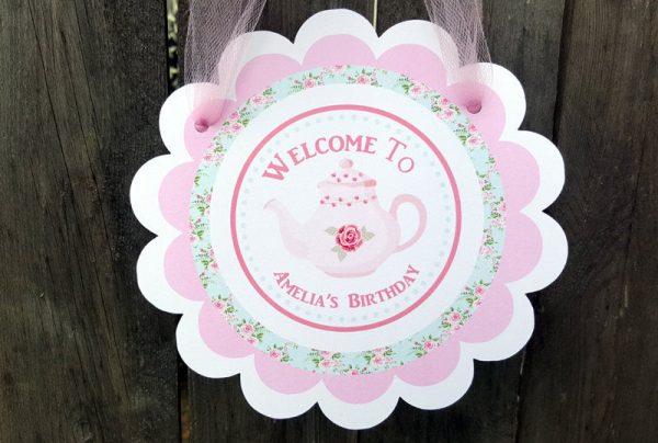 Tea Party Banner, Tea Party Birthday, Tea Party Decorations