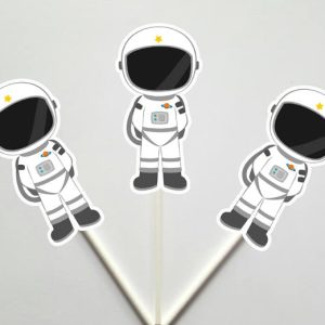 Astronaut Cupcake Toppers