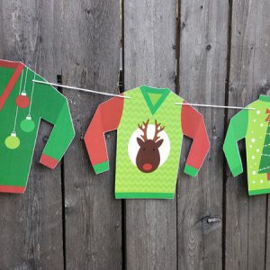 Ugly Sweater Party Banner, Ugly Sweater Party Garland - Ugly Sweater Party, Ugly Sweater Party Decorations