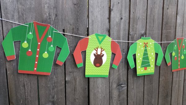 Ugly Sweater Party Banner, Ugly Sweater Party Garland - Ugly Sweater Party, Ugly Sweater Party Decorations