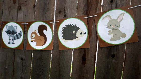 Woodland Animals Banner - Woodland Banner - Woodland Garland - Animal Banner, Forest Animals Banner, Nursery Banner, Nursery Decorations