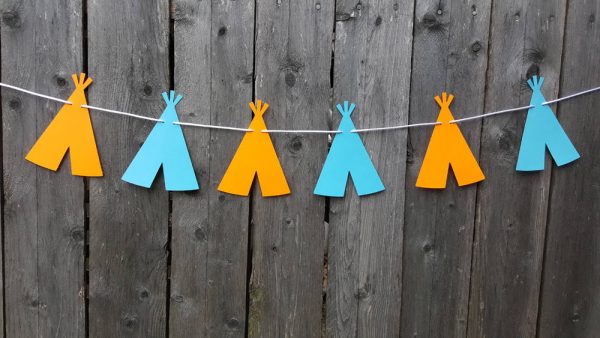 Teepee Banner, Tee pee Banner, Wild One Banner, Teepee, Tee pee, Tribal Banner, Pow Wow, Teepee Garland, Tee pee garland, tribal birthday