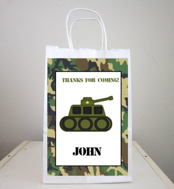 Army Goody Bags, Army Favor Bags, Army Gift Bags, Army Truck