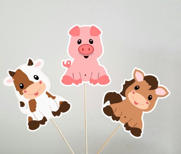 Farm Animal Centerpieces, Cow Centerpiece, Horse Centerpiece, Pig Centerpices