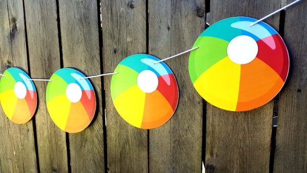 Beach Ball Banner, Beach Ball Birthday, Beach Party, Beach Birthday, Beach Ball Decorations, Beach Ball Party Supplies