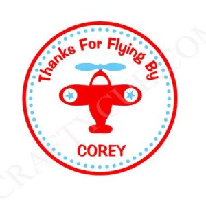 Airplane Favor Tags - Airplane Goody Bag Tags - Airplane Favor Tags