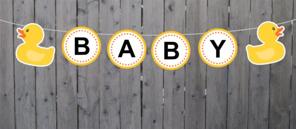 Rubber Ducky Banner - Rubber Duck Baby Shower - Rubber Duck Birthday - Rubber Duck Decorations