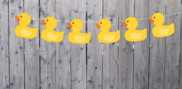 Rubber Ducky Banner - Rubber Duck Baby Shower - Rubber Duck Birthday - Rubber Duck Decorations