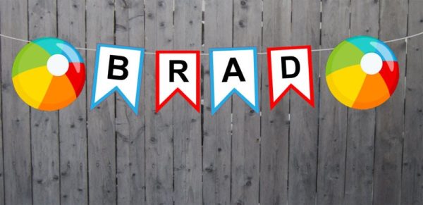 Beach Ball Banner, Beach Ball Birthday, Beach Party, Beach Birthday, Beach Ball Decorations, Beach Ball Party Supplies