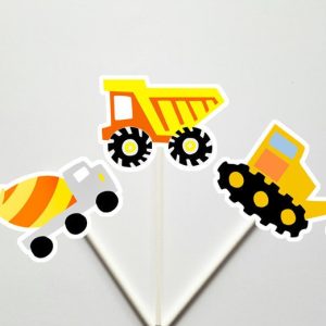 Construction Party Cupcake Toppers, Construction Party, Construction Birthday
