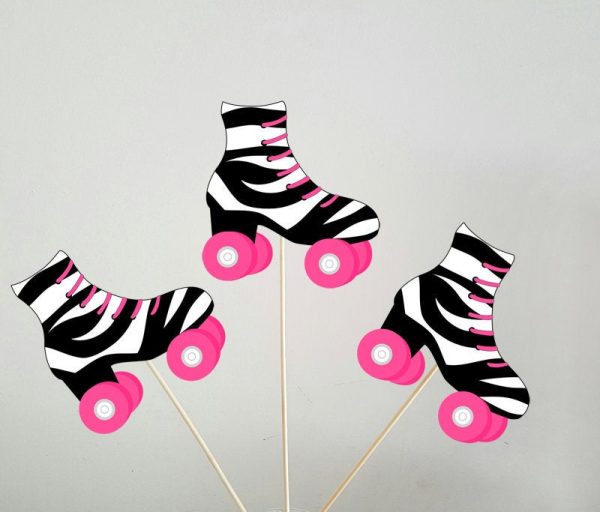 Roller Skate Centerpiece Sticks