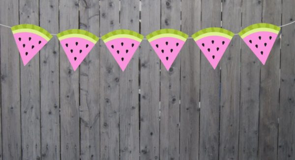 Watermelon ONE High Chair Banner, ONE In A Melon Birthday Party, Watermelon First Birthday, Baby Shower, Photo Prop, Watermelon Party