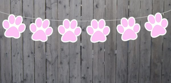 Paw Print Goody Bags, Paw Print Favor Bags, Paw Print Party Bags, Puppy Party, Dog Party, Paw Print