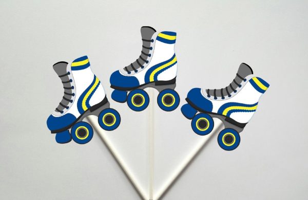 Roller Skate Banner, Roller Skate Birthday Banner - Skating Birthday Party - Roller Skating Party