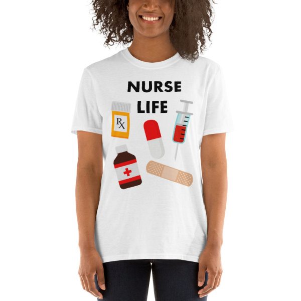 Nurse Life T-Shirt, Nurse Gift, Nursing Gift, Nurse Clothing, Nursing School, Nurse Funny Shirt, Short-Sleeve Unisex T-Shirt