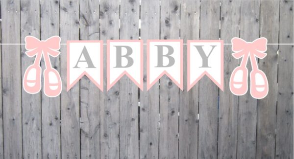 Ballerina Birthday Ballet Slipper Cupcake Toppers