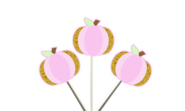 Pink and Gold Pumpkin Garland, Pumpkin Banner, Little Pumpkin Banner, Little Pumpkin Garland, Little Pumpkin, Baby Shower, Photo Prop